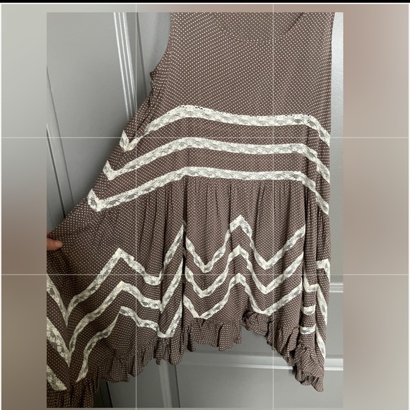 Vintage free people dress lace insert XS/tp - Picture 3 of 4